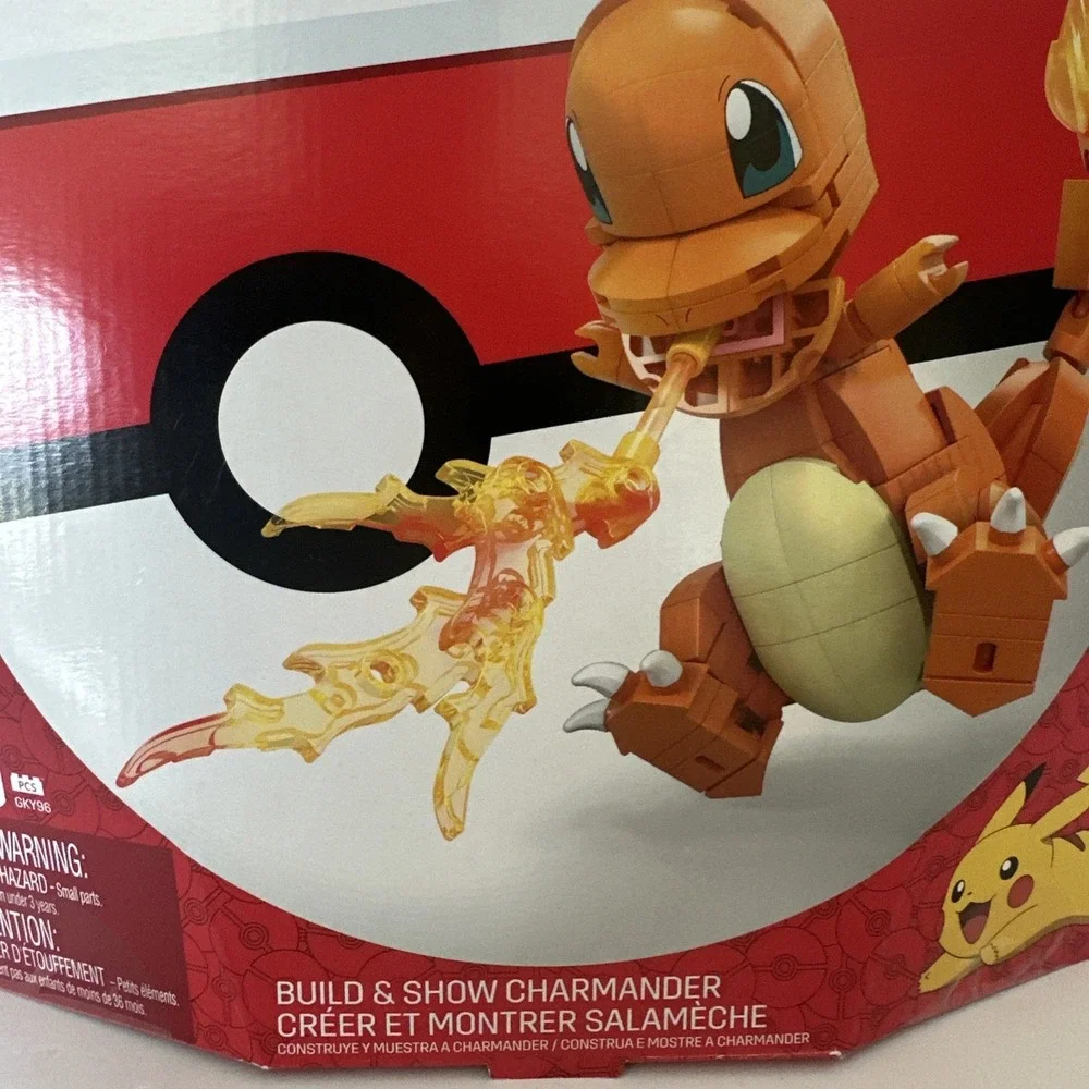 MEGA Pokémon Build & Show Charmander Building Set 180 Pieces GKY96 New Sealed